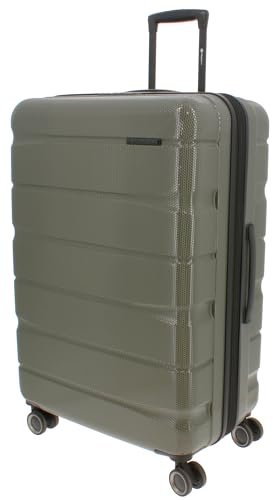 Franky Koffer Trolley | 360° Rollen | Hohe Stabilität | TSA-Schloss | Größen: S/M/L | in vielen Farben -ABS13 (Olive, L)