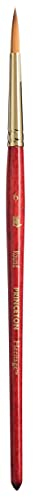 Princeton Heritage, Pinceau Taklon doré pour aquarelle et acrylique, série 4050, sable synthétique rond, taille 6