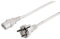 Hama Cable de alimentación para dispositivos de refrigeración (5 m, cable de alimentación para PC, para monitor, impresora, PS3/PS4 PRO, 3 pines), color blanco