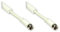 Good Connections Cavo antenna TV SAT – spina F su spina F – 2 filtri di corrente (nucleo in territo), doppia schermatura > 85 dB – bianco, 2,5 m