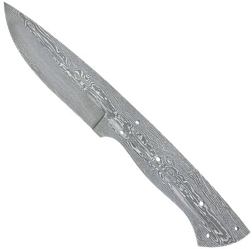 Flachangel-Klinge Wilder Damast, 90 mm