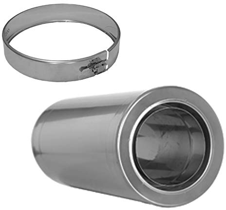 Wanddurchfuehrung kuerzbar für Schornsteinsets 130mm…