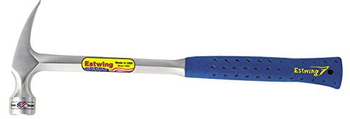 Estwing 22-Ounce Framing Hammer, Smooth Face - Alloy Steel, Blue and Silver, 930.0 grams, Ergonomic Grip - Made in USA