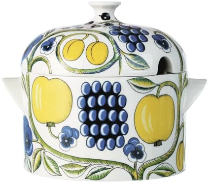 Arabia 1005597 Paratiisi Suppentopf mit Deckel 2,8 l, Porzellan