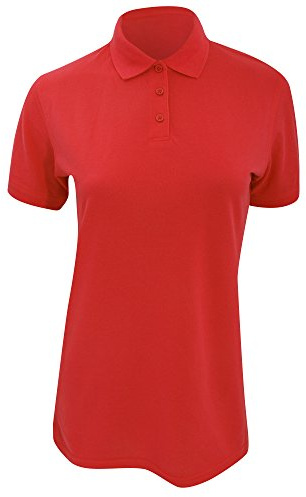Kustom Kit Ladies Klassic Superwash Short Sleeve Polo Shirt (10) (Red)
