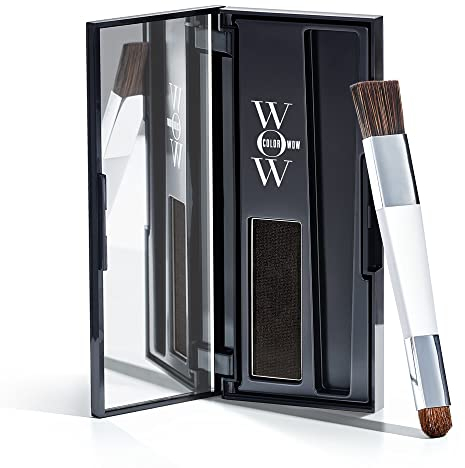 Color Wow Root Cover Up Ansatzpuder, Haar Concealer Kaschieren vom Haaransatz für Frauen & Männer, Haaransatz Puder mit wasserfester Rezeptur perfektes Finish, schwarz, 2.1g