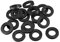 sourcing map 20 Stück Flache Gummi Unterlegscheiben M10 20mm AD 10mm ID 3mm Dicke