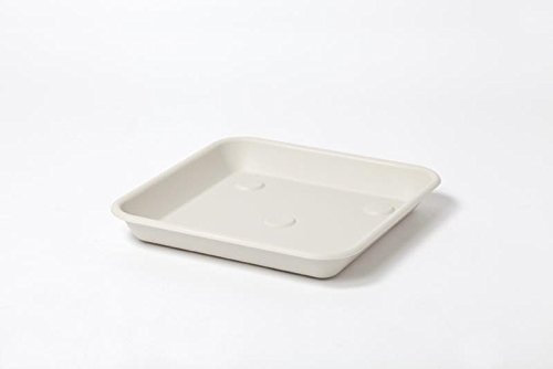 SOTTOVASO PLASTICA QUADRO CM.30 x 30 BIANCO PIETRA