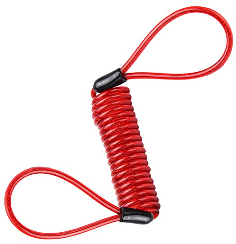 ungfu Mall 1 antirrobo de freno, alarma, seguridad, cable de recordatorio, para moto, bicicleta, scooter