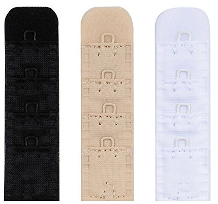 Closecret Women's Nylon Bra Extender Brassiere Band Breathing Room Multi-size Optional(1 Hook 4 Rows)(Size: One Size)