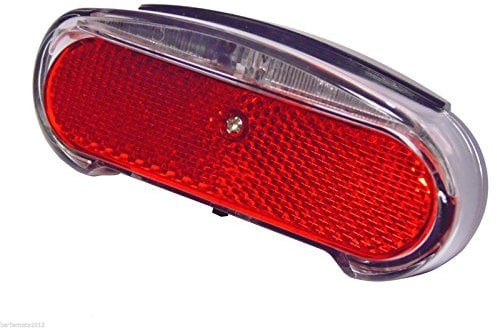 RMS Fanale/Faretto LED Posteriore Bici Batteria Attacco Portapacchi con Pile City