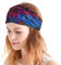 CHARM Tie Dye Stirnband Hippie Elastisch Bandana Kopf Abdeckung Wickeln Für Männer & Frauen Psychedelisch Blume Muster 60'S 70'S Retro Bohemien Boho C