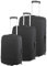 Xcase Kofferüberzug: 3er-Set Elastische Schutzhüllen für Koffer mit 53-66 cm Höhe (Koffer Überzieher, Schutze, Wasserdichte Taschen)