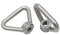 4Pack M10 Ringmuttern, 304 Edelstahl-Dreieck-Augenmuttern, Hubring-Augenmuttern, Ösen, Augenmuttern