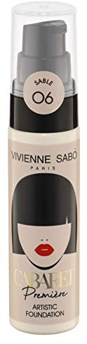 Vivienne Sabo - Cabaret Premiere Artistic Foundation 25 ml (Sable) – vegane Foundation, mittlere Deckkraft, langanhaltende Textur, feuchtigkeitsspendende Inhaltsstoffe und natürliches Satin-Finish