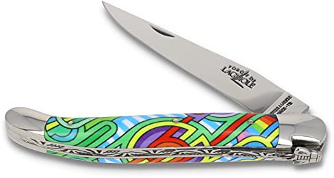 Forge De Laguiole Taschenmesser SEIZE ANTA - 11 cm Griff Acryl - Klinge 9 cm und Backen glänzend - Messer Frankreich