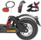 Flycoo2 Sospensione Posteriore con Parafango e Fanale Posteriore a LED per Xiaomi M365 Pro/Pro 2 Scooter Elettrico Retrofit Parte Ammortizzatore Accessori, Rosso
