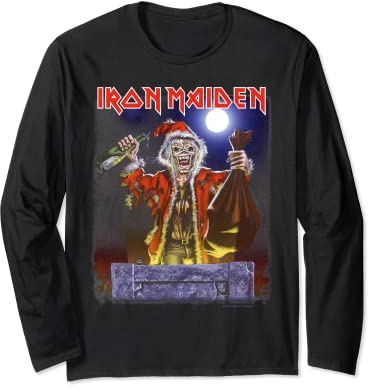 Iron Maiden - No Prayer Santa Eddie Christmas Long Sleeve T-Shirt