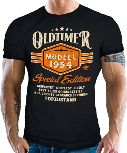Herren T-Shirt als Geschenk für Männer zum 70. Geburtstag: Oldtimer in Topzustand Modell Jahrgang 1955
