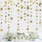Gold 30th Birthday Decorations Number 30 Circle Dot Twinkle Star Garland Metallic Hanging Streamer Bunting Banner Backdrop for Her Happy Dirty 30 Year Old Birthday Thirty Anniversary Party Supplies