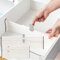 BillyBath Schubladenteiler Organizers, schubladentrenner verstellbar, 4er-Set Separatoren für kleideraufbewahrung aus mesh, Kommode, Badezimmer,Küchenspeicher, Schrank, Büro, Weiß, A-Pack of 4