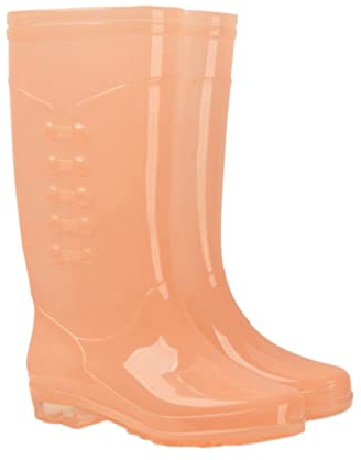 YARNOW 1 Paio Stivali Da Pioggia Stivali Giardino Copriscarpe in Lattice Per La Pioggia Stivale Da Pioggia Trasparente Stivali Da Acqua Per Le Donne Mancare Moda Pvc Scarpe Da Giardino