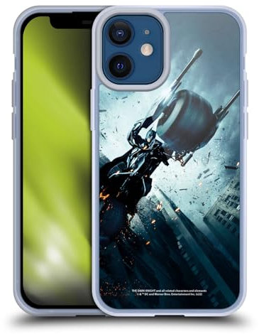 Head Case Designs Offizielle The Dark Knight Batman Batpod Wichtige Kunst Soft Gel Handyhülle Hülle kompatibel mit Apple iPhone 12 Mini