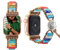 CHARMINGO Braccialetto bohémien compatibile con cinturino Apple Watch con perline da 38 mm, 40 mm, 41 mm, 42 mm, 44 mm, 45 mm, da donna, realizzato a mano, in pietra di diaspro imperiale, cinturino di