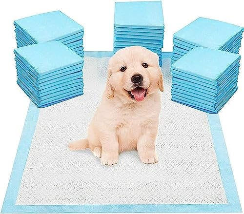 SPICOM 30 Pack Pet Puppy Training Pads for Dogs Pee Leak Proof Heavy Duty Training Pads 60 *45 CM Dog Potty Training Wee Mats Dry Thick Absorption Pet Toilet Pee Pads Premium Disposable Puppy Pads