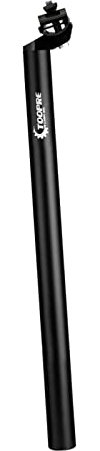 pistro Solide Fahrradsattelstütze, 450/350 mm, starr, leicht, mikroverstellbar, Sattelstütze, Sattelrohr, Reparatur-Komponente – 30,4 x 450 mm Schiene