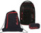 satch Pack Schulrucksack Set 3tlg. inkl. Schlamperbox und Sportbeutel (Fire Phantom)
