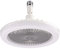 BomKra LED Ceiling Fan with Lights, Enclosed Low Profile Fan Light, Socket Ceiling Fan, Small Electric Fan Gimbal Lamp Holder for Small Spaces Bedroom Home Office Dormitory (Grey)