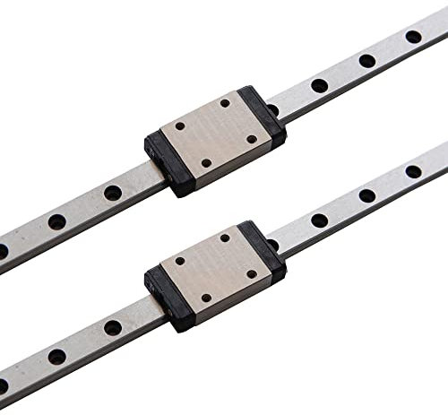 KGTCN MGN7H 150mm Länge Mini Lagerstahl Linearführung Linearschiene Linearführungsschiene mit 1 Stück Hohe Präzision MGN7H Lager Gleitblock, für 3D-Drucker XY und CNC-Maschine