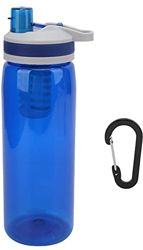 Bouteille D'eau Filtrée Portable De 770 Ml, Purificateur D'eau Extérieur Pour Bouteille D'eau De Voyage Pour le Camping, la Randonnée, la Survie, L'école, le Fitness, la Salle De Sport(Bleu)