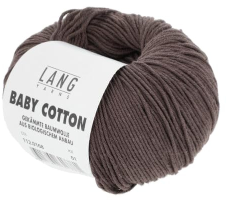 Lang Yarns Baby Cotton 112.0168 - dunkelbraun