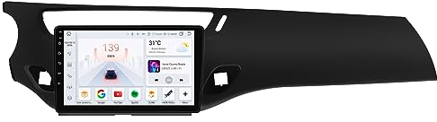 Android 13 auto radio per Citroen C3 DS3 2010-2016 8-core 4G+32G Navi GPS con carpone wireless CarPlay Android Auto Bluetooth DAB WiFi 4G Link Herbin/Front Camera (Black)
