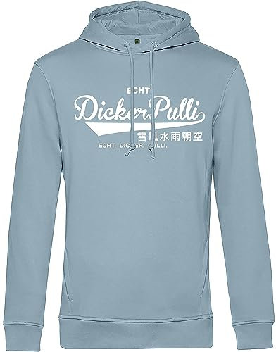 Bio Kapuzen-Pullover: Dicker Pulli - Lustiger Pullover - Lustiges Geschenk für Männer und Frauen - Hoodie mit Spruch - Lustiger Apres Ski Pullover Pulli - Unisex Hoodie (3XL Blue Fog)