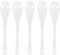 ivamulie Set di 5 Cucchiai in Ceramica, 13 cm, per Uova, Caffè, Dessert, Salsa, Tè e Occasioni Speciali
