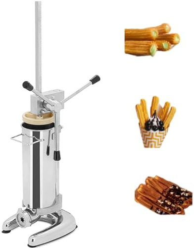 2L 3L Churros -Füllmaschine vertikaler spanischer Churrera -Maschine Handbuch Donut Churro Maker Hochleistungsstahl vertikaler Churrera -Maschine, Snackausrüstung für Restaurants und Bäckereien,3L