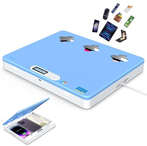 Dayear Telefon/Pad Handy Gefängnis, Handy Timer Lock Box Handy Safe Box Handy Abschließbare Box für Phone/iPad/Tablet/TV Controller, Sperren von Telefonsucht und Versuchung (Blau)