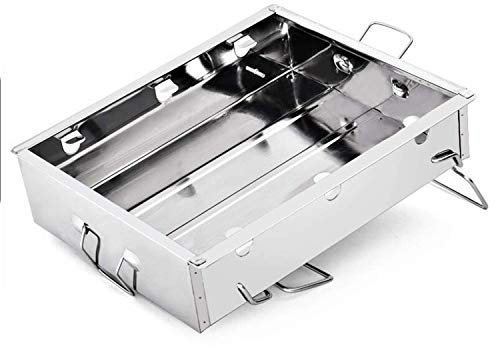 CRBUDY Barbecue-Grill, tragbarer Grill, Holzkohlegrill, Räuchergrill für Kochen im Freien, Camping, Wandern, Picknicks