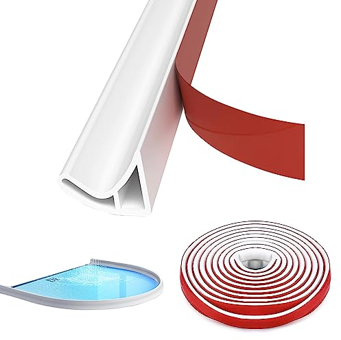 Barrage d'eau flexible et anti-fuite pour portes de douche et cuisines – 400 cm – Barre de seuil de douche autocollante (1)