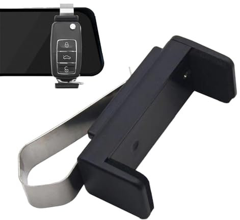 Garagentoröffner-Halterung – Auto-Sonnenblenden-Fernbedienungshalterung, universeller Fernbedienungs-Sender-Clip | Fernvisier-Clip-Halter, stabiler Garagentor-Fernbedienungsclip, schwarz, 18 x 40 x 66