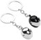 HFMYGS 2 Stück Motorrad Helm Schlüsselanhänger, 3D-Mini Helm-Schlüsselanhänger,Schlüsselanhänger Motorradhelm, Schlüsselanhänger Helm, für Mann und Frau als Accessoires-Geschenk (Schwarz, Silber)