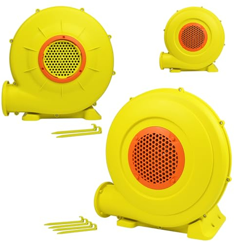 UISEBRT Souffleur pneumatique, château gonflable, souffleur avec grand fond et ouverture d'air, pompe de ventilateur, portable, souffleur permanent pour jouets gonflables