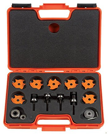 CMT 823.001.11 - Jeu de 7 fraises circulaires pour rainures z3 Orange