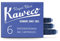 Kaweco Fountain Pen Ink Cartridges Royal Blue Pack of 6 | Premium Ink with Short Standard Cartridges in Blue | Vegan Cruelty Free Water Soluble Calligraphy Lettering Writing