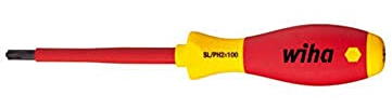 Wiha VDE Plus/Minus-Schraubendreher Taille (Schraubendreher) SL/PH 1 Klingenlänge: 80mm