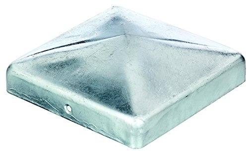 Alberts 205881 Capuchon pour poteau en bois | forme plate | galvanisé à chaud | 120 x 120 mm