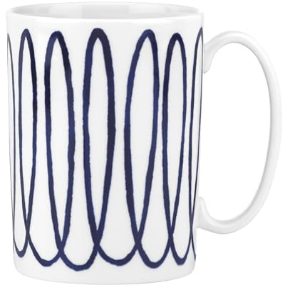 Kate Spade Charlotte Street West Mug, 1 Count (Pack of 1), Blue